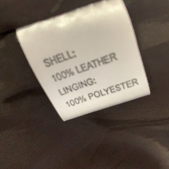 ODILLE ANTHROPOLOGIE LEATHER BROWN SKIRT SIZE 4 - Picture 6 of 6